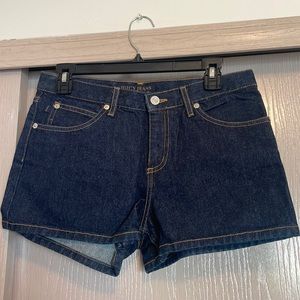 Juicy dark denim shorts
